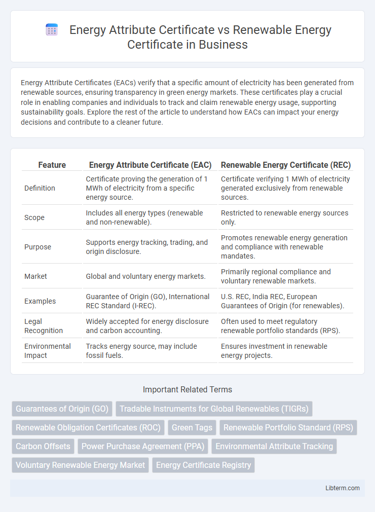 Renewable Energy Certificate vs Energy Attribute Certificate in Business - What is The Difference?