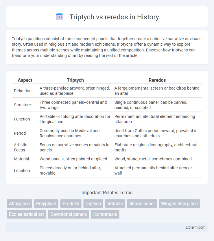 reredos vs Triptych in History - What is The Difference?