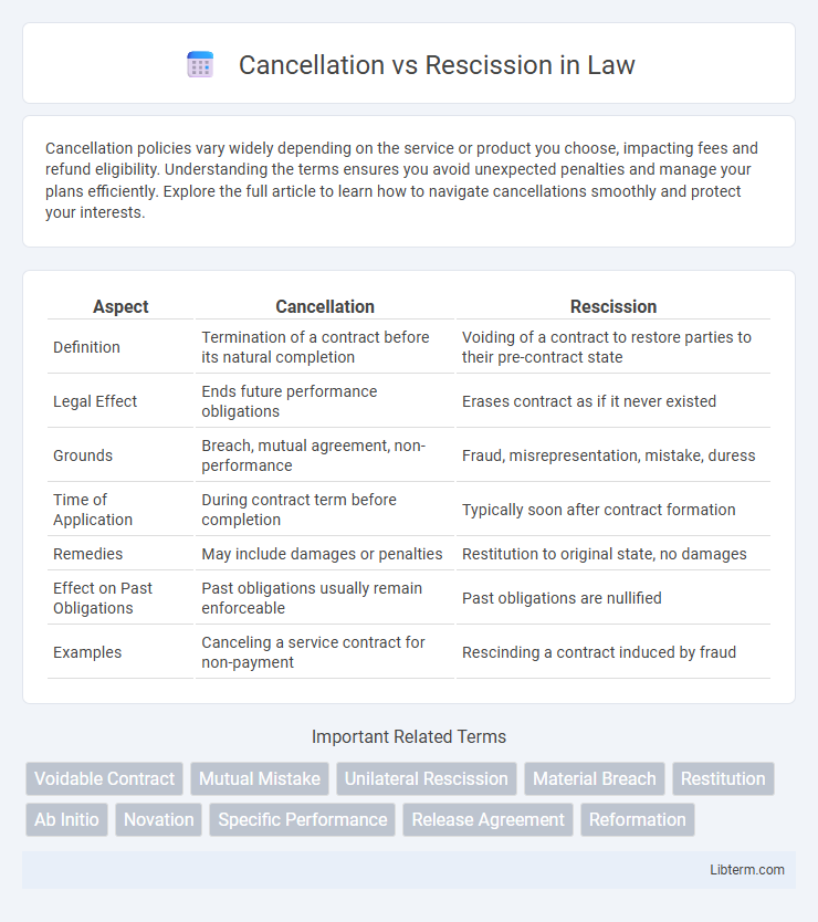 Rescission vs Cancellation in Law - What is The Difference?