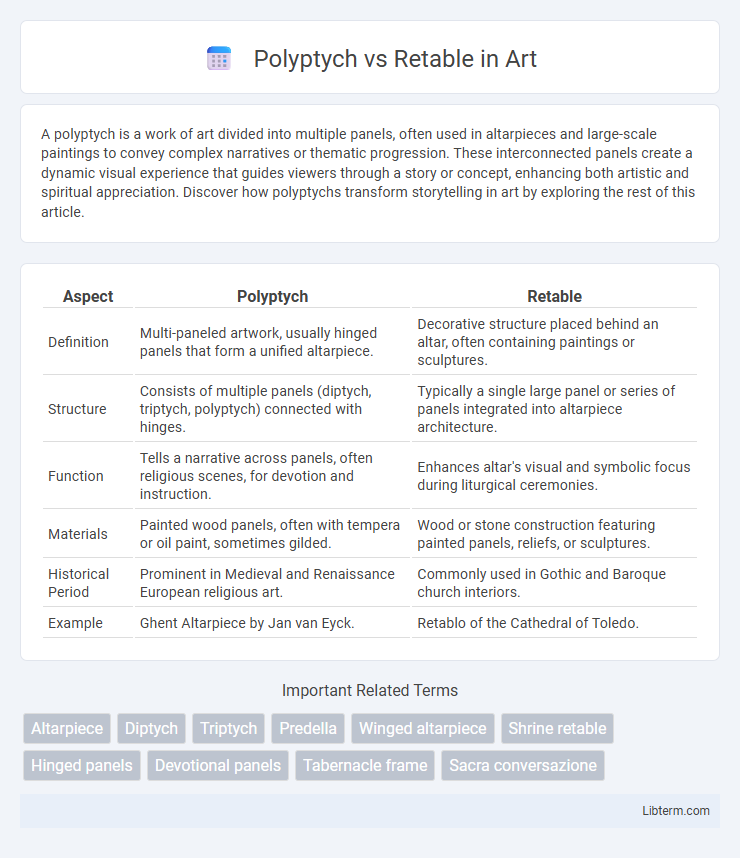 Retable vs Polyptych in Art - What is The Difference?