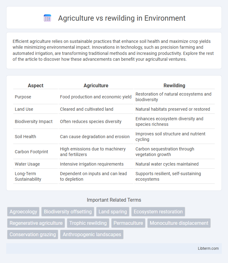rewilding vs Agriculture in Environment - What is The Difference?