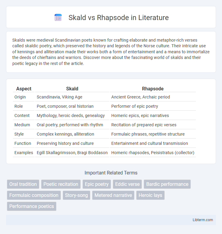 Rhapsode vs Skald in Literature - What is The Difference?