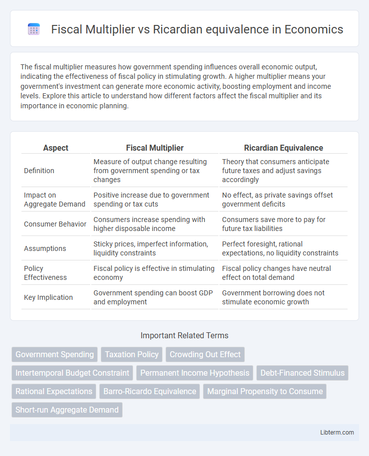 Ricardian equivalence vs Fiscal Multiplier in Economics - What is The Difference?
