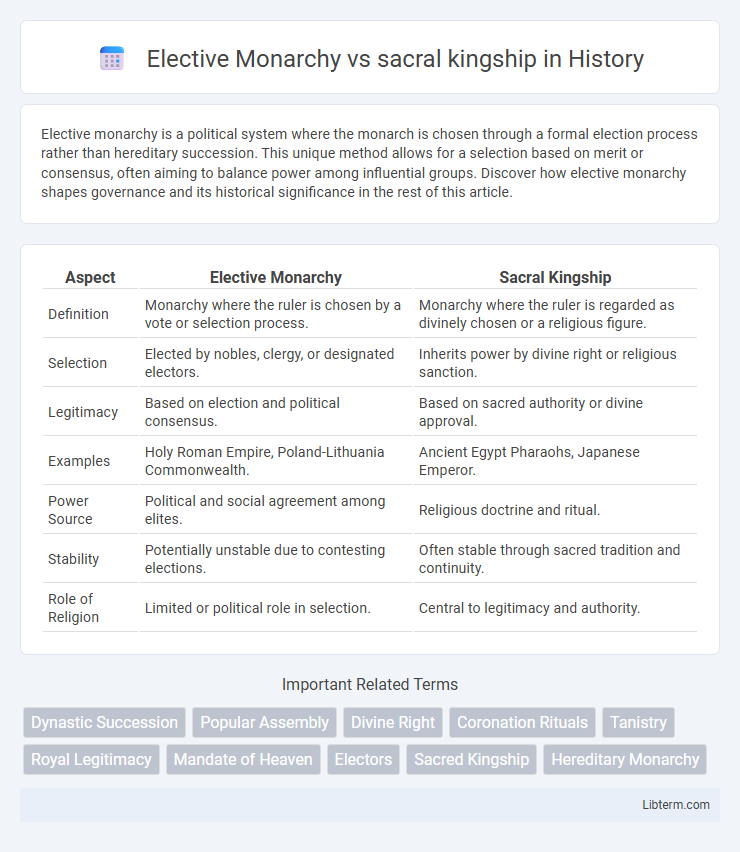 sacral kingship vs Elective Monarchy in History - What is The Difference?