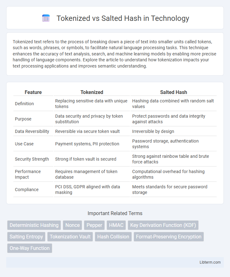 Salted Hash vs Tokenized in Technology - What is The Difference?