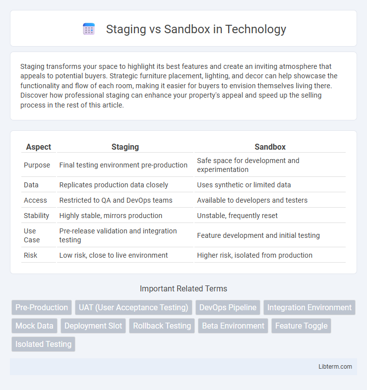 Sandbox vs Staging in Technology - What is The Difference?