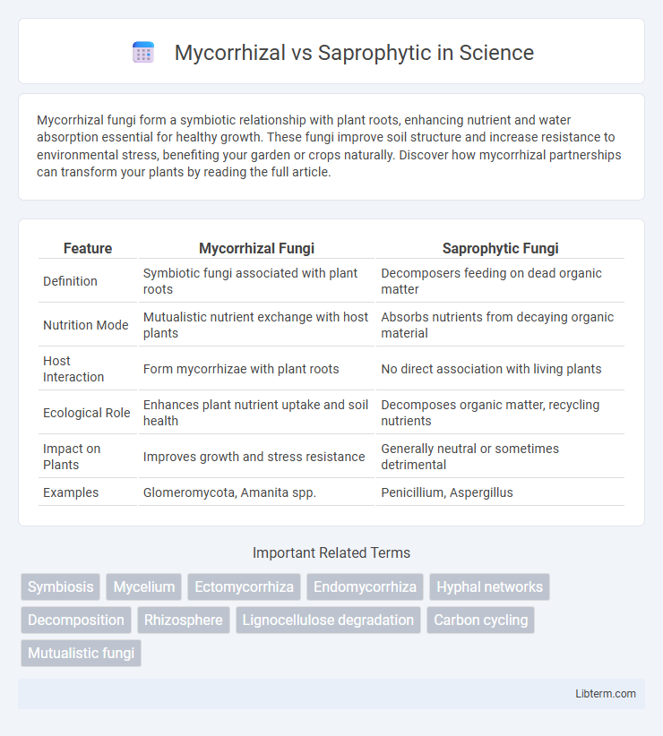 Saprophytic vs Mycorrhizal in Science - What is The Difference?
