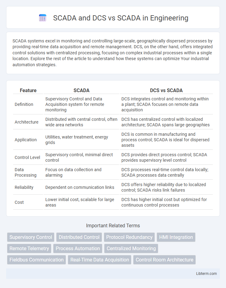 SCADA vs SCADA and DCS in Engineering - What is The Difference?