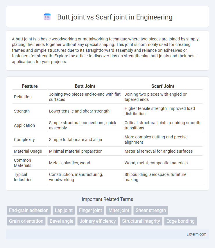 Scarf joint vs Butt joint in Engineering - What is The Difference?