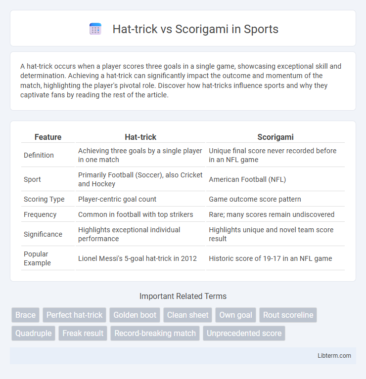 Scorigami vs Hat-trick in Sports - What is The Difference?