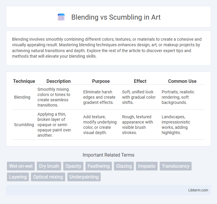 Scumbling vs Blending in Art - What is The Difference?