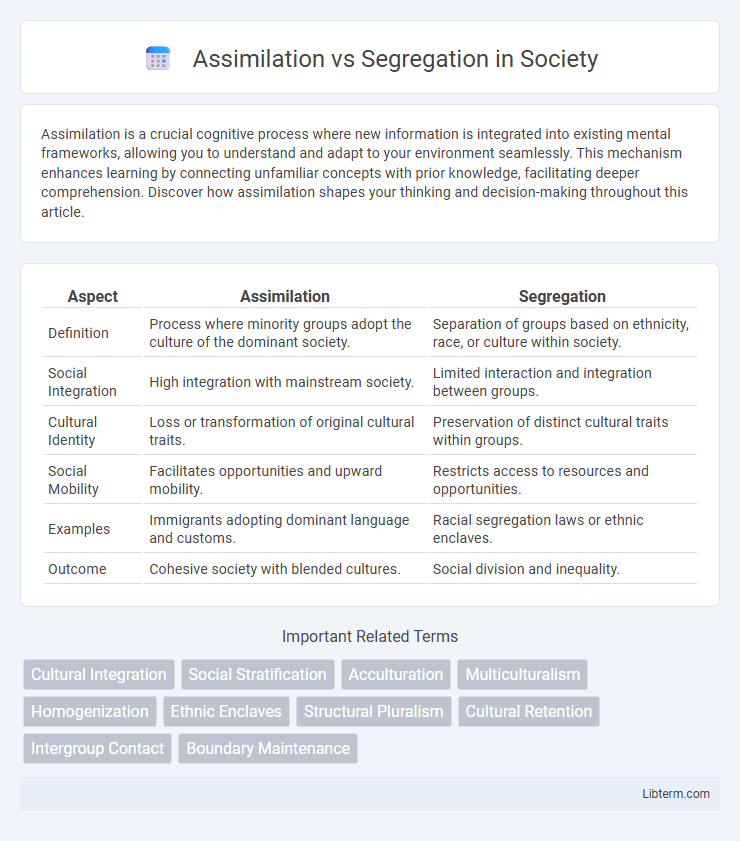 Segregation vs Assimilation in Society - What is The Difference?