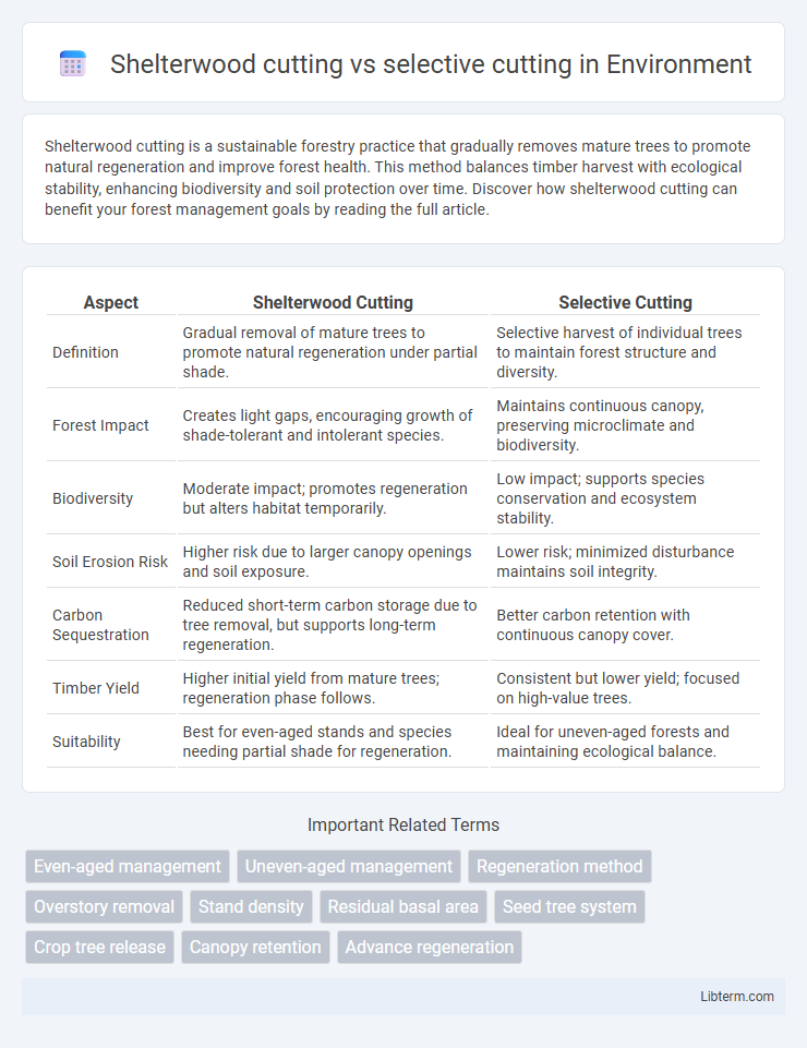 selective cutting vs Shelterwood cutting in Environment - What is The Difference?