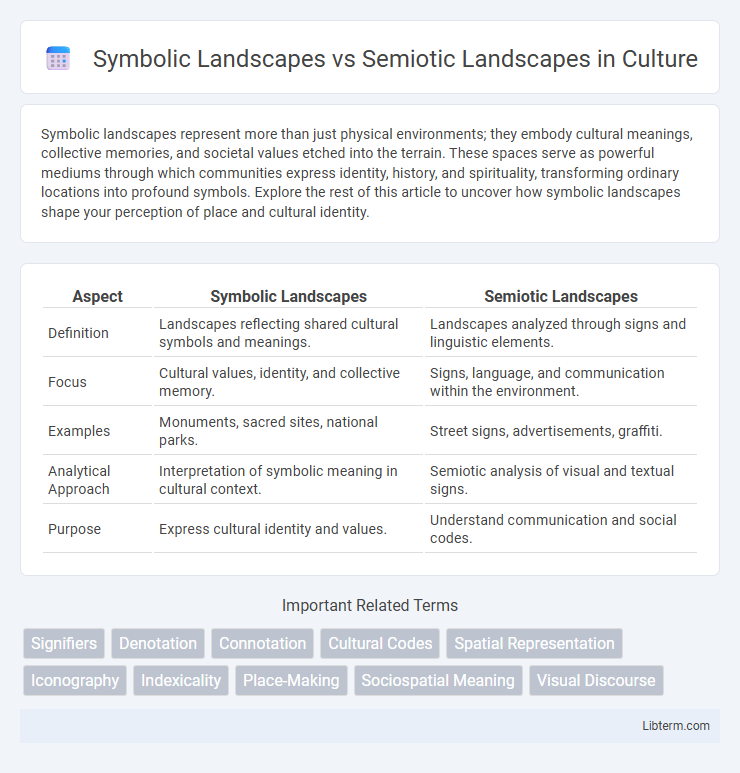 Semiotic Landscapes vs Symbolic Landscapes in Culture - What is The Difference?