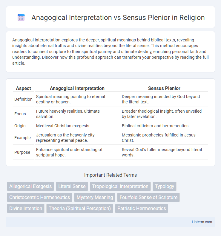 Sensus Plenior vs Anagogical Interpretation in Religion - What is The Difference?