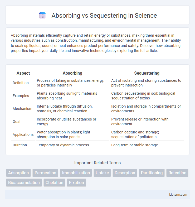 Sequestering vs Absorbing in Science - What is The Difference?