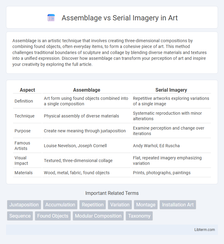 Serial Imagery vs Assemblage in Art - What is The Difference?