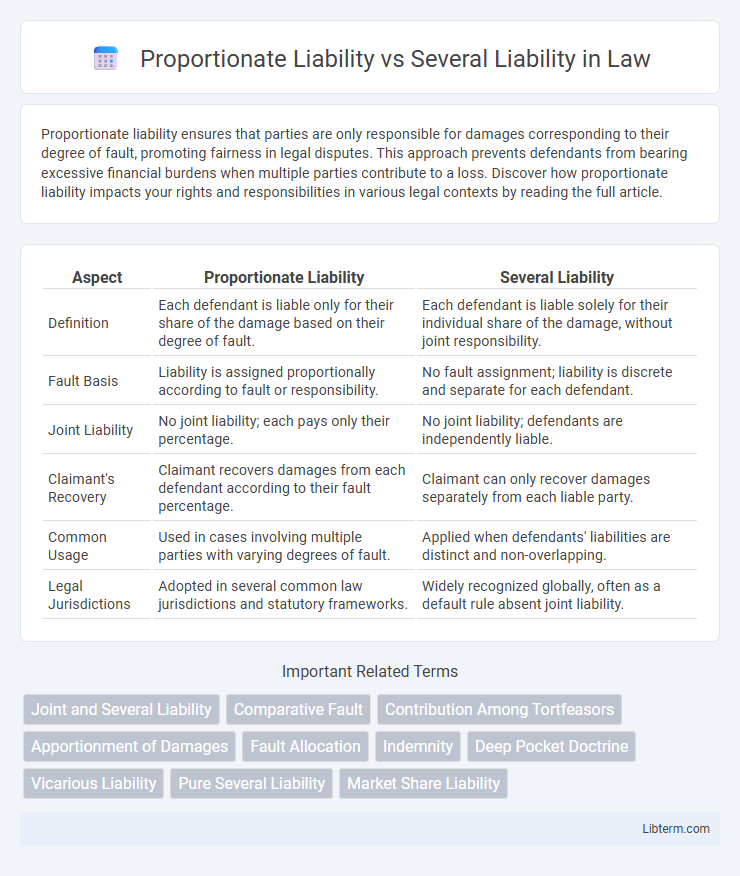 Several Liability vs Proportionate Liability in Law - What is The Difference?