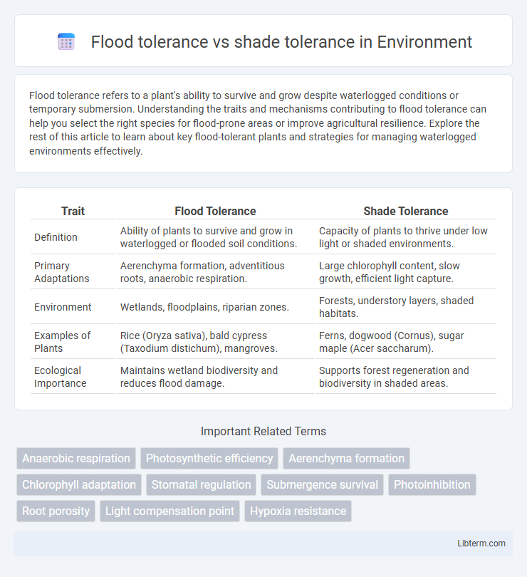 shade tolerance vs Flood tolerance in Environment - What is The Difference?
