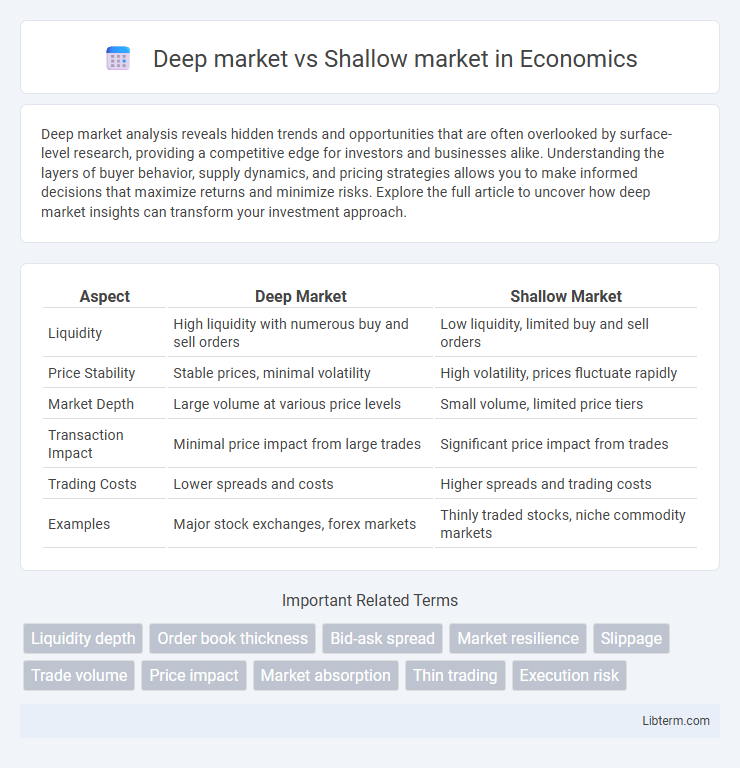 Shallow market vs Deep market in Economics - What is The Difference?