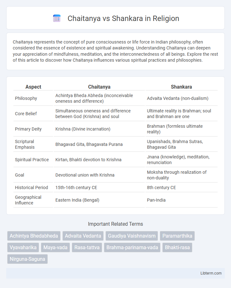 Shankara vs Chaitanya in Religion - What is The Difference?
