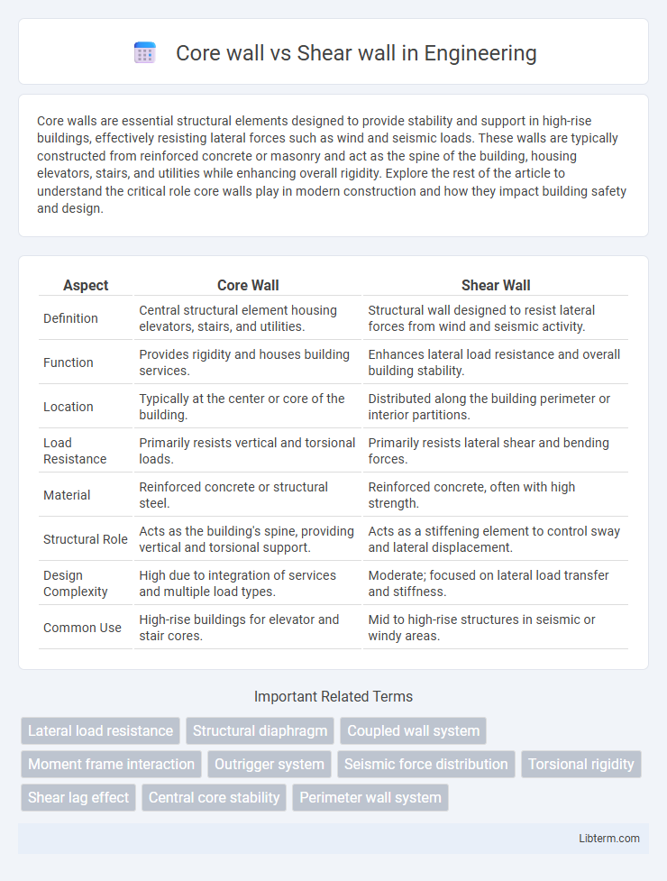 Shear wall vs Core wall in Engineering - What is The Difference?
