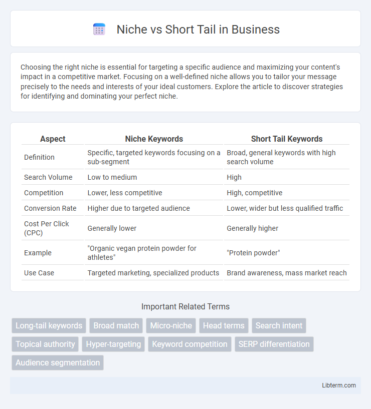 Short Tail vs Niche in Business - What is The Difference?