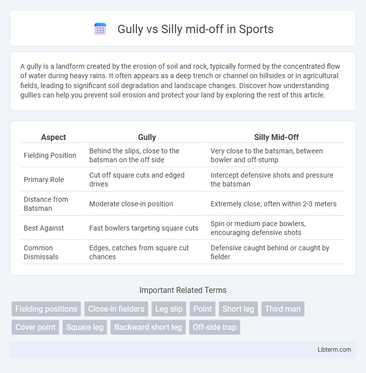 Silly mid-off vs Gully in Sports - What is The Difference?