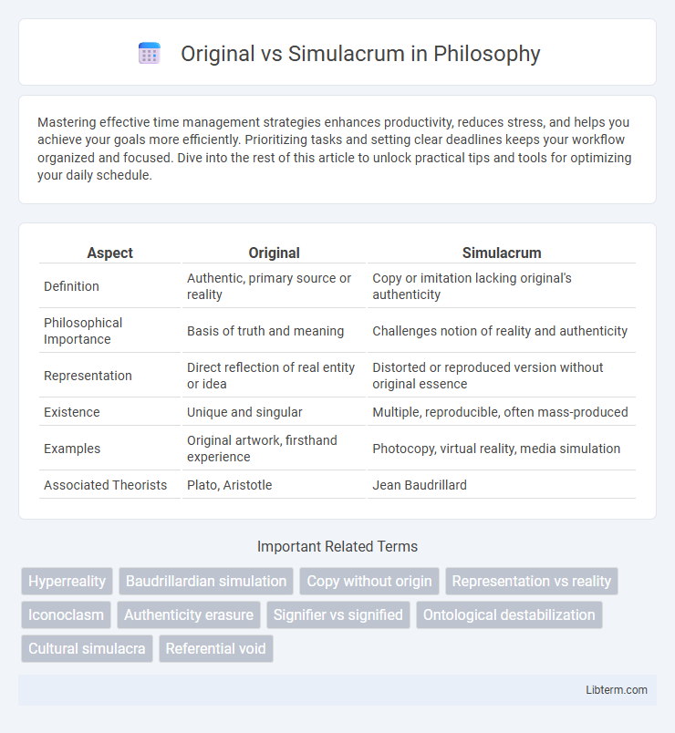 Simulacrum vs Original in Philosophy - What is The Difference?