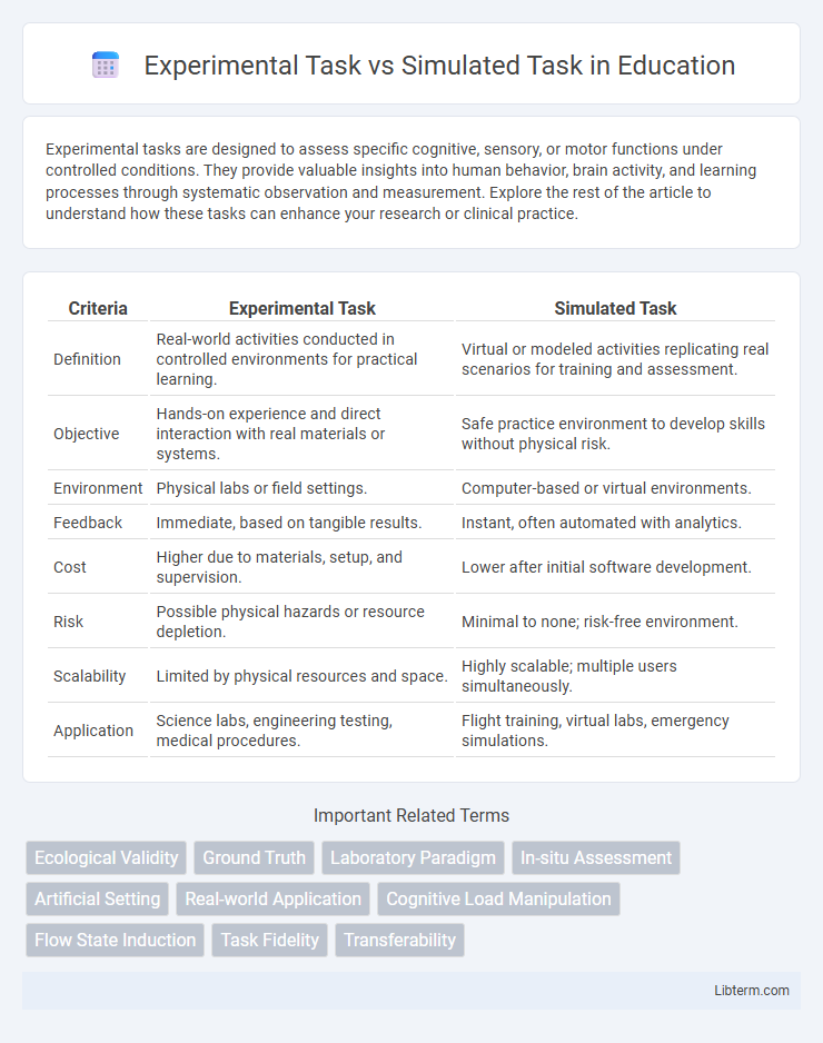 Simulated Task vs Experimental Task in Education - What is The Difference?