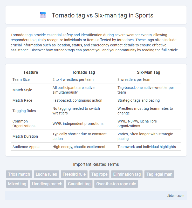 Six-man tag vs Tornado tag in Sports - What is The Difference?