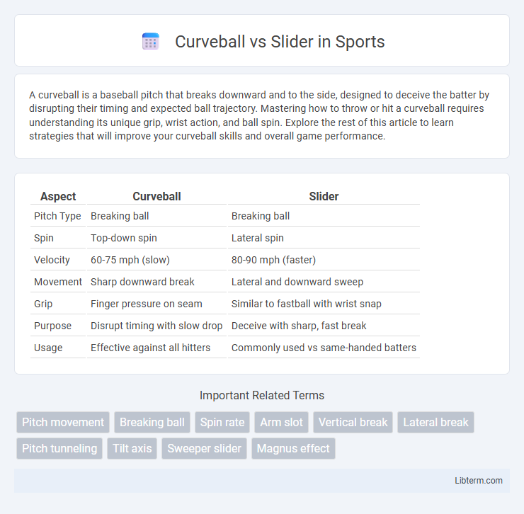 Slider vs Curveball in Sports - What is The Difference?