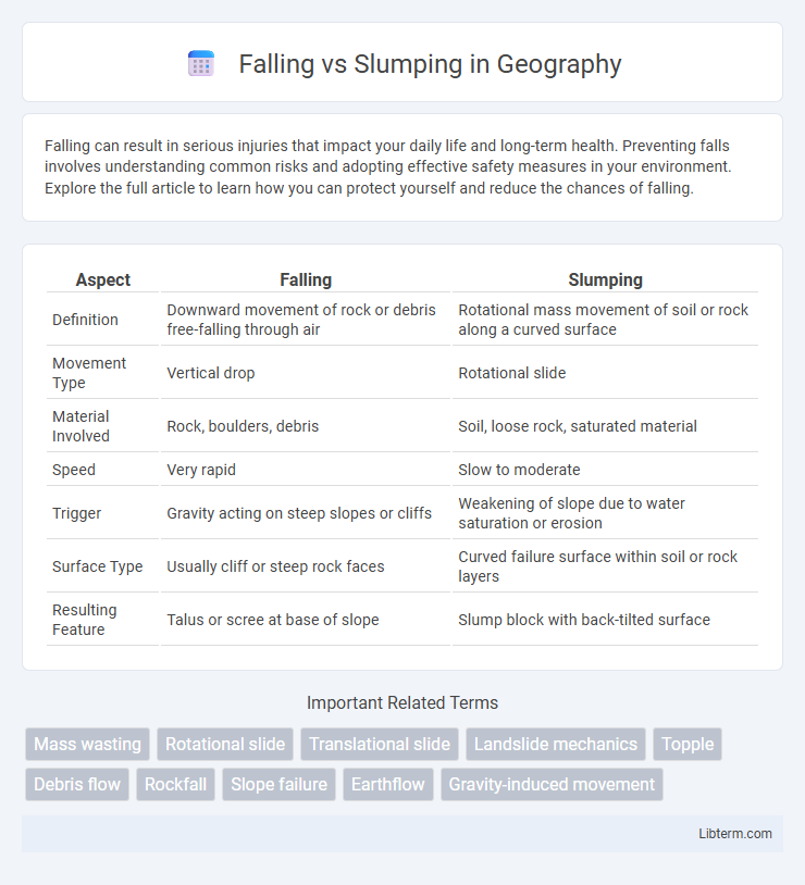 Slumping vs Falling in Geography - What is The Difference?