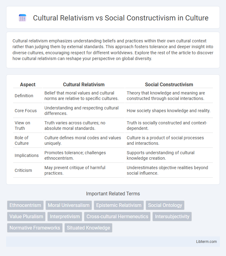 Social Constructivism vs Cultural Relativism in Culture - What is The Difference?