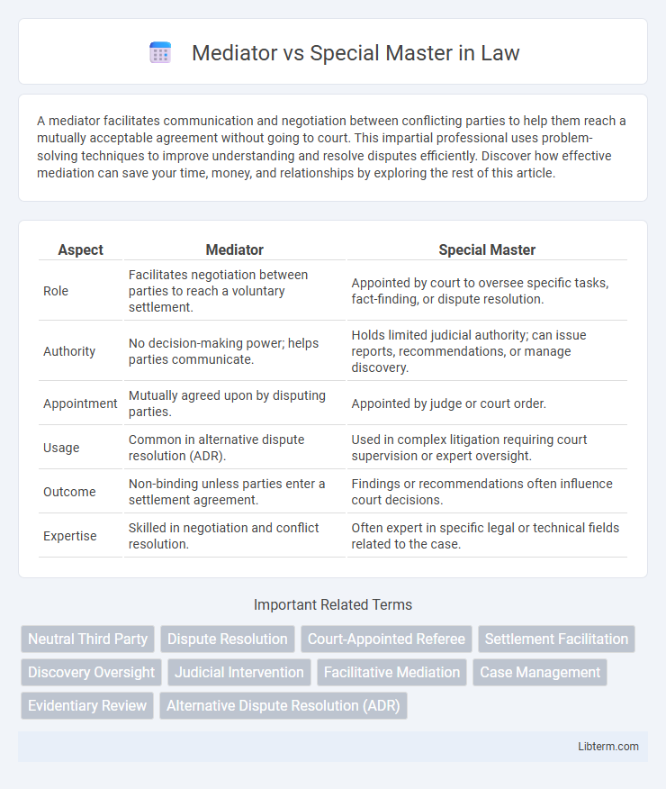 Special Master vs Mediator in Law - What is The Difference?