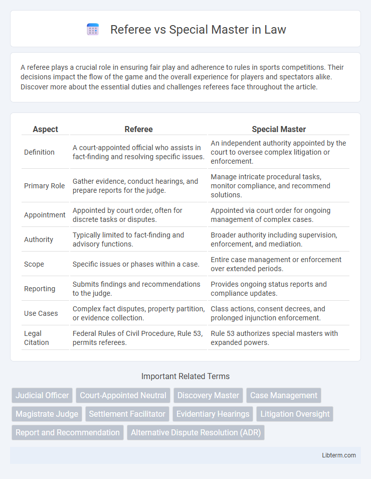 Special Master vs Referee in Law - What is The Difference?