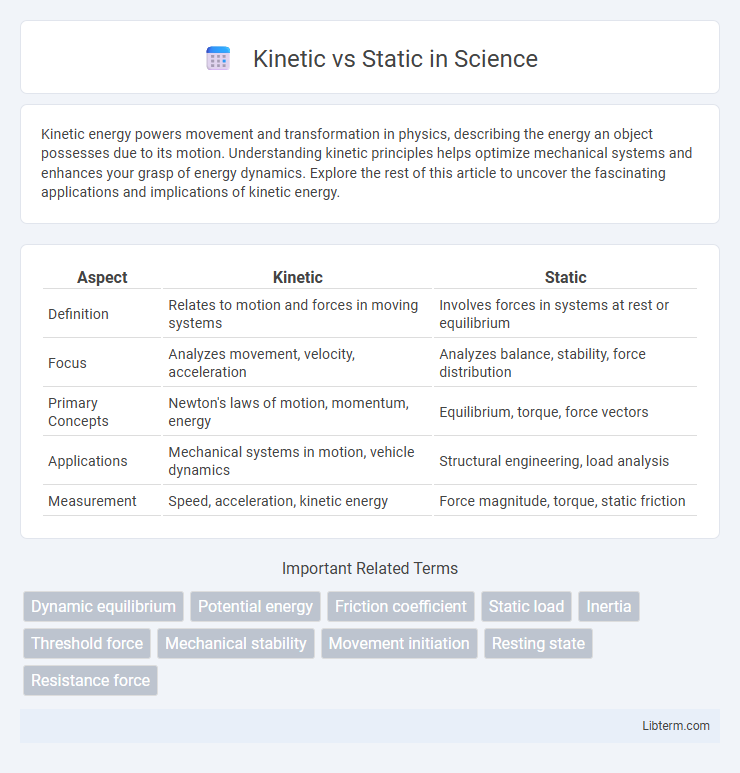 Static vs Kinetic in Science - What is The Difference?