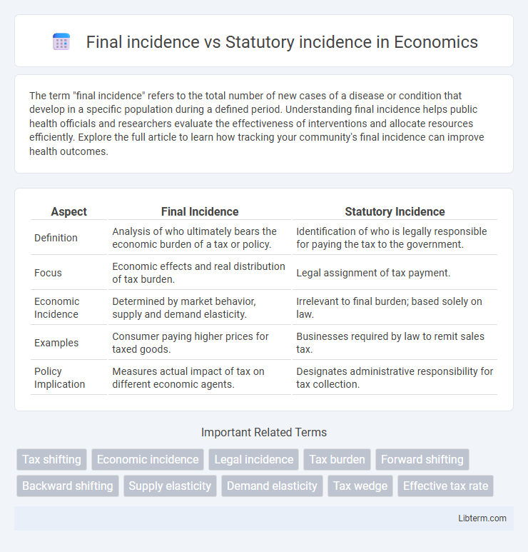 Statutory incidence vs Final incidence in Economics - What is The Difference?