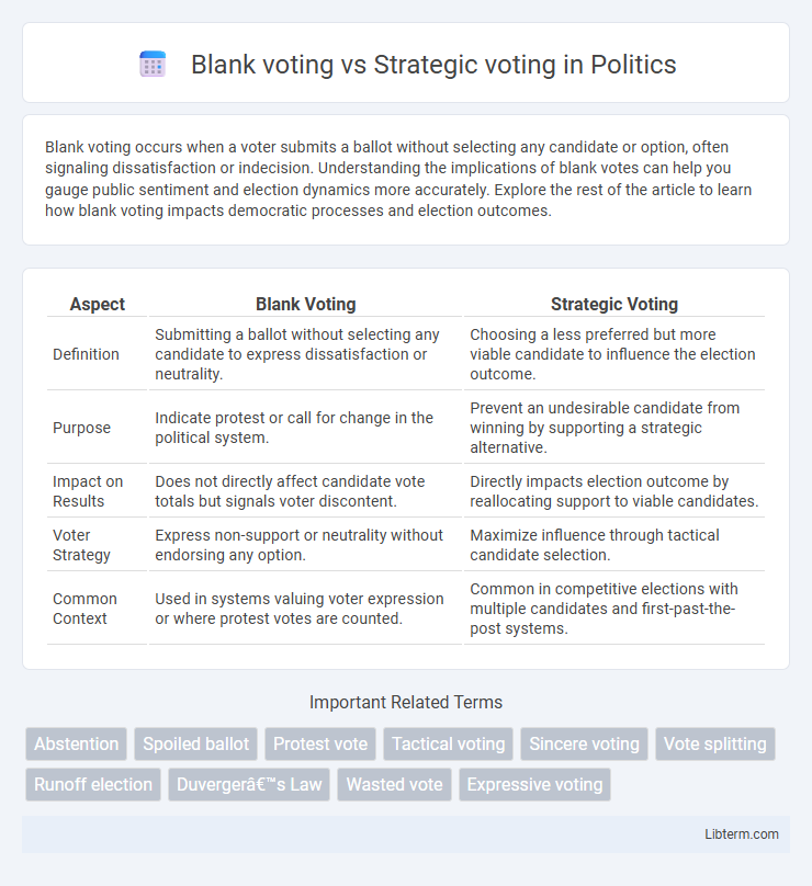 Strategic voting vs Blank voting in Politics - What is The Difference?