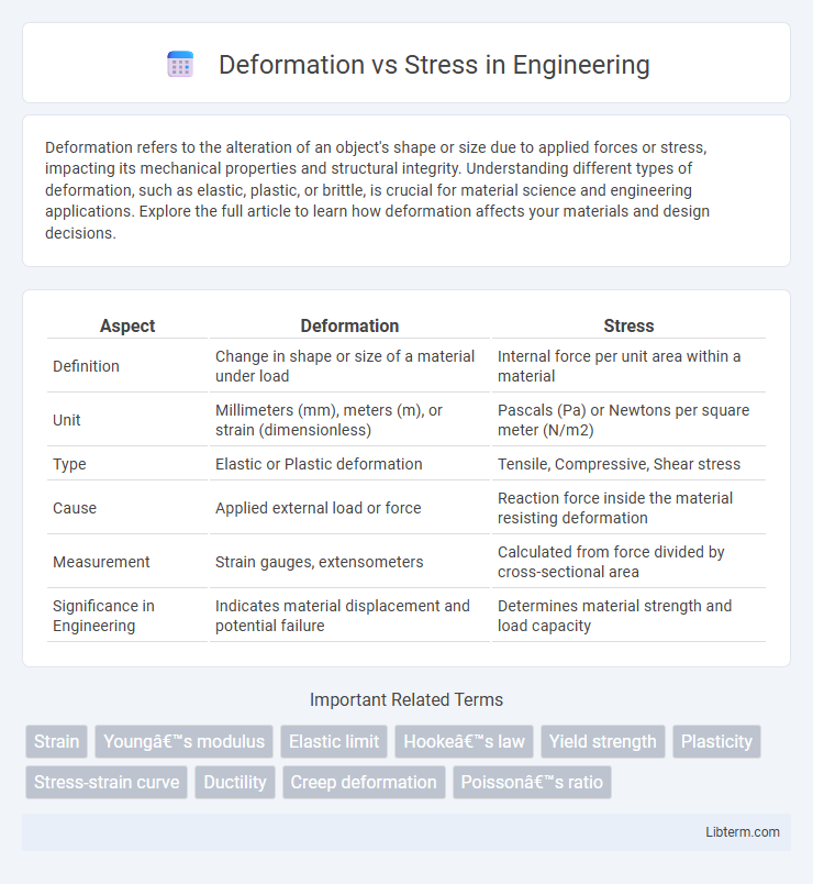 Stress vs Deformation in Engineering - What is The Difference?