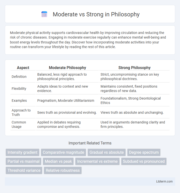 Strong vs Moderate in Philosophy - What is The Difference?
