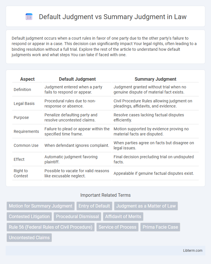 Summary Judgment vs Default Judgment in Law - What is The Difference?