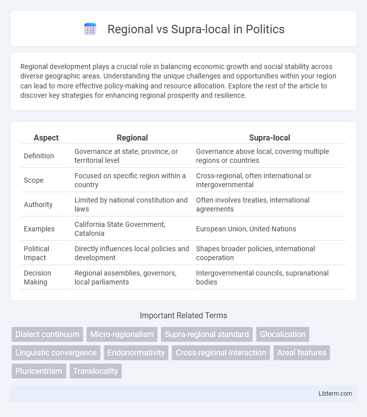 Supra-local vs Regional in Politics - What is The Difference?