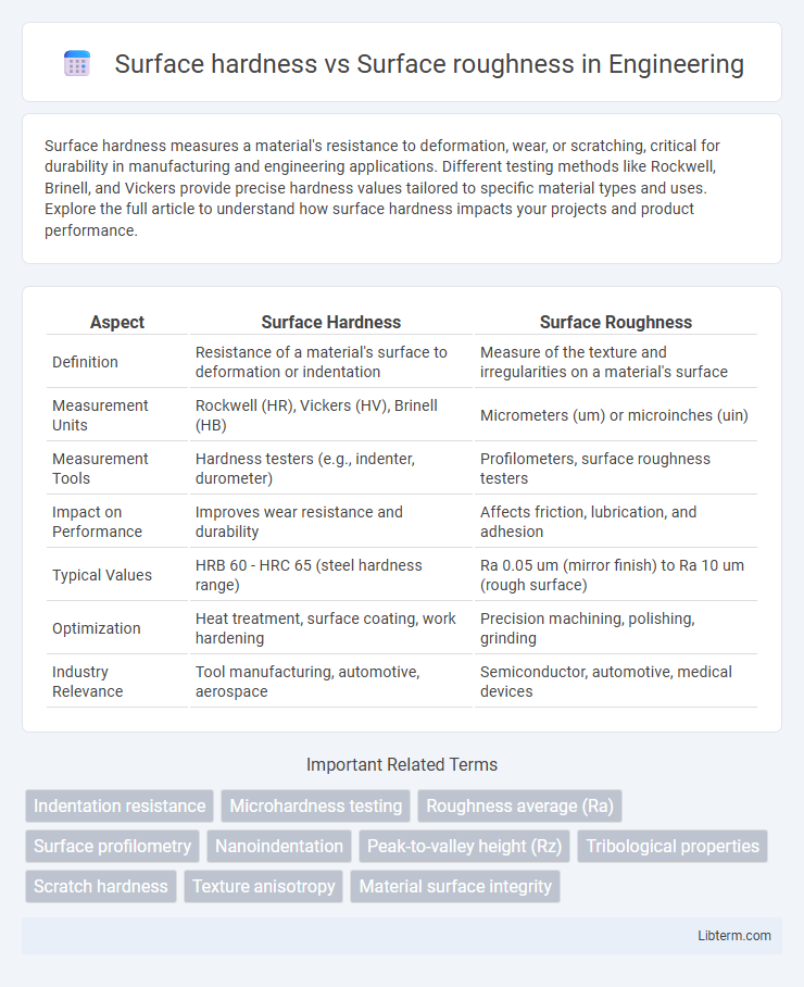 Surface roughness vs Surface hardness in Engineering - What is The Difference?