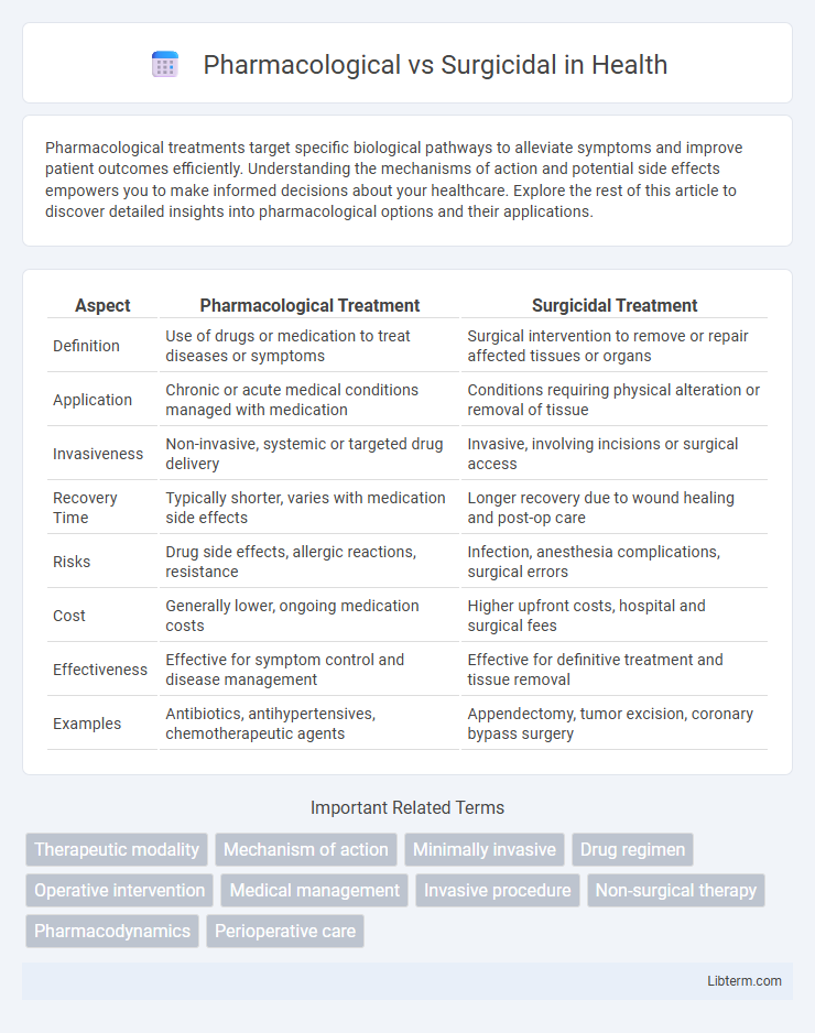 Surgicidal vs Pharmacological in Health - What is The Difference?