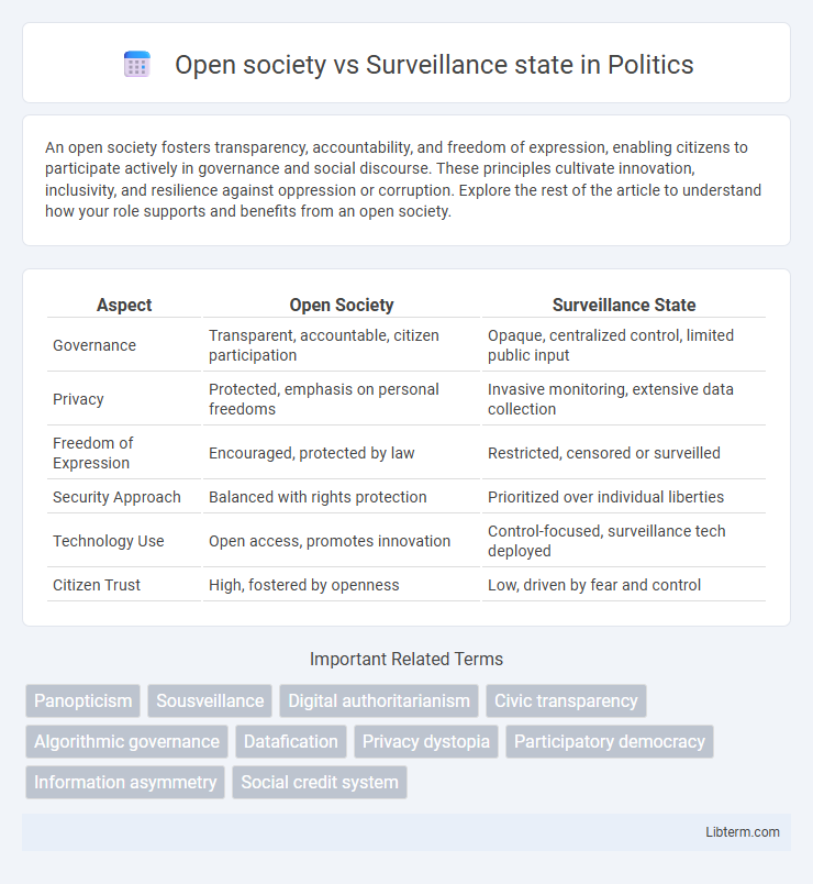 Surveillance state vs Open society in Politics - What is The Difference?