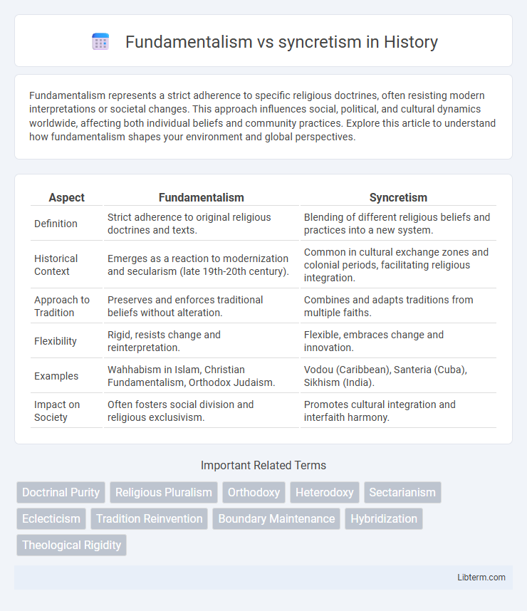 syncretism vs Fundamentalism in History - What is The Difference?