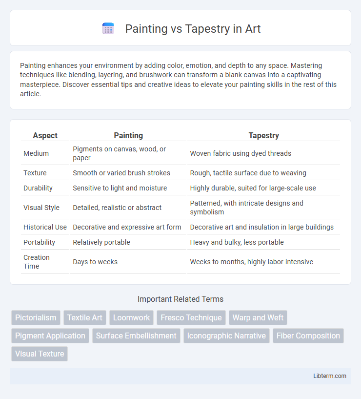 Tapestry vs Painting in Art - What is The Difference?