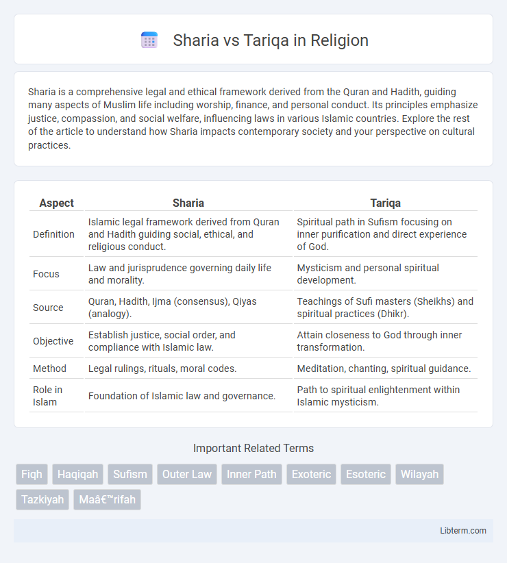 Tariqa vs Sharia in Religion - What is The Difference?