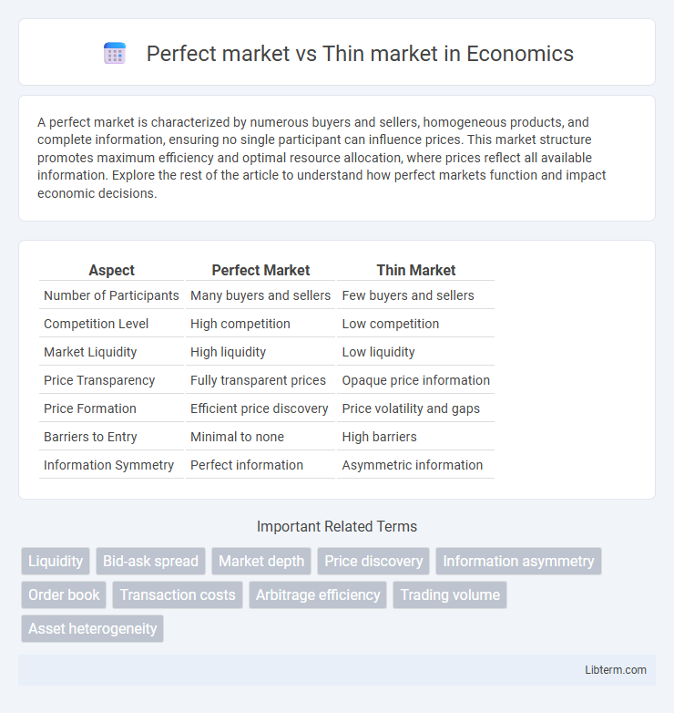 Thin market vs Perfect market in Economics - What is The Difference?